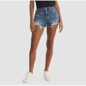 SP. Levi's 501‎ Original Fit High-Rise Women's Jean Shorts - Darn It Now - 31